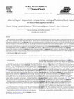 Research paper thumbnail of Atomic layer deposition on particles using a fluidized bed reactor with in situ mass spectrometry