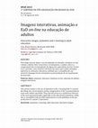 Research paper thumbnail of Imagens interativas, animação e EaD on-line na educação de adultos