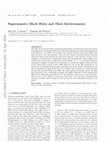 Research paper thumbnail of Supermassive black holes and their environments