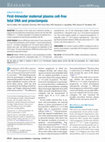 Research paper thumbnail of First-trimester maternal plasma cell-free fetal DNA and preeclampsia