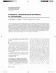 Research paper thumbnail of Evidence for a Multidimensional Self-Efficacy for Exercise Scale