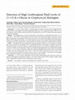 Research paper thumbnail of Detection of High Cerebrospinal Fluid Levels of (1->3)- -D-Glucan in Cryptococcal Meningitis