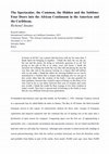 Research paper thumbnail of The Spectacular, the Common, the Hidden and the Sublime: Four Doors into the African Continuum in the Americas and the Caribbean.