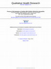 Research paper thumbnail of Emiliani F., Bertocchi S., Potì, S., & Palareti L. (2011), Process of Normalization in families with children affected by congenital haemorragic diseases. Qualitative Health Research, 21 (12), 1667-1678.