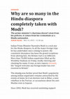 Research paper thumbnail of Why are so many in the Hindu diaspora completely taken with Modi?