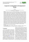 Research paper thumbnail of Cooperative Learning Model on Developmental of Biology