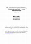 Research paper thumbnail of The Economics of Decarbonization: Results from the RECIPE model intercomparison