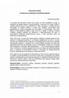 Research paper thumbnail of Economia criativa - Do discurso à tradução em políticas públicas