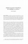 Research paper thumbnail of La desigualdad y la política