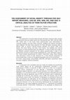 Research paper thumbnail of The assessment of social anxiety through five self-report measures, LSAS-SR, SPAI, SPIN, SPS, and SIAS: A critical analysis of their factor structure