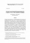 Research paper thumbnail of External versus Internal Parameterizations for Lengths of Curves with Nonuniform Samplings