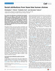 Research paper thumbnail of Social attributions from faces bias human choices