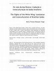 Research paper thumbnail of Os voos da Asa Branca: tradução e transculturação do baião brasileiro The flights of the White Wing: translation and transculturation of Brazilian baião.