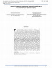 Research paper thumbnail of EFFECTS OF SURVEILLANCE ON OIL PIPELINE VANDALISM IN THE DOWNSTREAM SECTOR, NIGERIA.