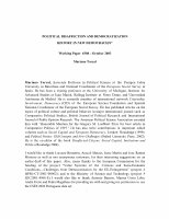 Research paper thumbnail of 7 Political Disaffection and Democratization History In New Democracies