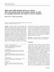 Research paper thumbnail of High genetic differentiation between an African and a non-African strain of Drosophila simulans revealed by segregation distortion and reduced crossover frequency