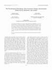 Research paper thumbnail of The Psychological Well-Being—Post-Traumatic Changes Questionnaire (PWB-PTCQ): Reliability and validity