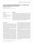 Research paper thumbnail of Food consumption and political agency: on concerns and practices among Danish consumers