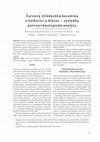 Research paper thumbnail of Červená středověká keramika z Velhartic a Klatov – výsledky petroarcheologické analýzy