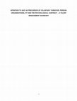 Research paper thumbnail of INTENTION TO QUIT AS PRECURSOR OF VOLUNTARY TURNOVER: PERSON-ORGANISATIONAL FIT AND THE PSYCHOLOGICAL CONTRACT – A TALENT MANAGEMENT QUANDARY