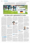 Research paper thumbnail of "Es lohnt sich optimistisch zu sein". Ewald Frie und Boris Nieswand im Gespräch. Reutlinger Tagesanzeiger 13.11.2015