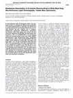 Research paper thumbnail of Simultaneous Determination of 25 Common Pharmaceuticals in Whole Blood Using Ultra-Performance Liquid Chromatography-Tandem Mass Spectrometry