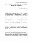 Research paper thumbnail of UNA HIPÓTESIS SOBRE LOS “POZOS DE PRÉSTAMO” Y LAS UNIDADES FAMILIARES EN EL TESECHOACÁN