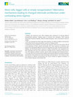 Research paper thumbnail of More cells, bigger cells or simply reorganization? Alternative mechanisms leading to changed internode architecture under contrasting stress regimes