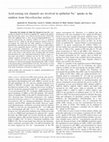 Research paper thumbnail of Acid-sensing ion channels are involved in epithelial Na+ uptake in the rainbow trout Oncorhynchus mykiss