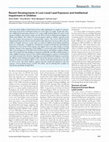 Research paper thumbnail of Recent Developments in Low-Level Lead Exposure and Intellectual Impairment in Children