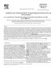 Research paper thumbnail of Isolation and characterization of galactoglucomannan from spruce (Picea abies)