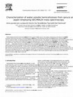 Research paper thumbnail of Characterization of water-soluble hemicelluloses from spruce and aspen employing SEC/MALDI mass spectroscopy