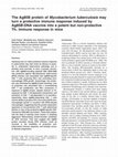 Research paper thumbnail of The Ag85B protein of Mycobacterium tuberculosis may turn a protective immune response induced by Ag85B-DNA vaccine into a potent but non-protective Th 1 immune response in mice