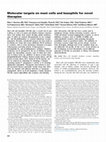 Research paper thumbnail of Molecular targets on mast cells and basophils for novel therapies