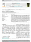 Research paper thumbnail of Modeling the merging capacity for two streams of product returns in remanufacturing systems