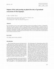 Research paper thumbnail of Impact of fire and grazing on plant diversity of grassland ecosystem of Cherrapunjee