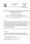 Research paper thumbnail of Accounting for social impacts and costs in the forest industry, British Columbia