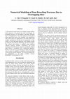 Research paper thumbnail of Numerical Modeling of Dam Breaching Processes Due to Overtopping Flow