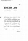 Research paper thumbnail of Marion Milner il ruolo dell'esperienza estetica nella creazione artistica