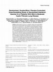 Research paper thumbnail of RANDOMIZED, DOUBLE-BLIND, PLACEBO-CONTROLLED, DOSE-ESCALATION TRIAL OF A HUMANIZED RESPIRATORY SYNCYTIAL VIRUS (RSV) MONOCLONAL ANTIBODY (MEDI-493) IN HIGH RISK INFANTS. • 768