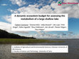 Research paper thumbnail of A dynamic ecosystem budget for assessing the metabolism of a large shallow lake