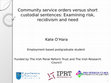 Research paper thumbnail of Community service orders versus short custodial sentences: Examining risk, recidivism, and need