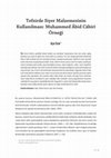 Research paper thumbnail of Tefsirde Siyer Malzemesinin Kullanılması Muhammed Âbid Câbirî Örneği