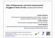 Research paper thumbnail of Tales of Dispossession and socio-environmental struggles in times of crisis: Lessons from Greece.