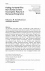 Research paper thumbnail of Failing Forward? The Euro Crisis and the Incomplete Nature of European Integration