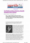 Research paper thumbnail of Francesco Medici, "Un Profeta arabo in America. Quando Kennedy citava Gibran", «Aprileonline», 6 novembre 2009.