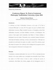 Research paper thumbnail of Conference Report: 'St Paul in Continental Philosophy.'