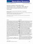 Research paper thumbnail of Induction of triploidy in large yellow crocker Pseudosciaena crocea (Richardson, 1846): effects of pressure shocks and growth performance in the first rearing year