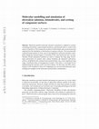 Research paper thumbnail of Molecular modelling and simulation of electrolyte solutions, biomolecules, and wetting of component surfaces