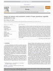 Research paper thumbnail of Energy use patterns and econometric models of major greenhouse vegetable productions in Iran